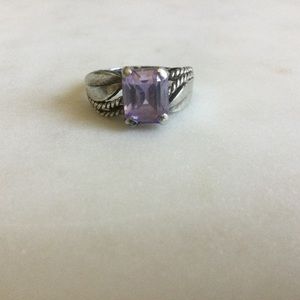 Vintage Sterling Ring with Pale Purple Stone